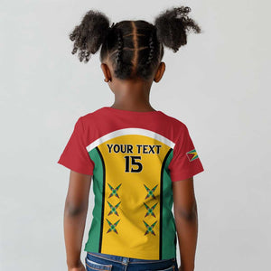 Guyana Cricket Custom Kid T shirt Go Amazon Warriors Go - African Pride