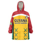 Guyana Cricket Custom Kid Wearable Blanket Hoodie Go Amazon Warriors Go - African Pride