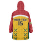 Guyana Cricket Custom Kid Wearable Blanket Hoodie Go Amazon Warriors Go - African Pride
