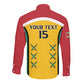 Guyana Cricket Custom Long Sleeve Button Shirt Go Amazon Warriors Go - African Pride