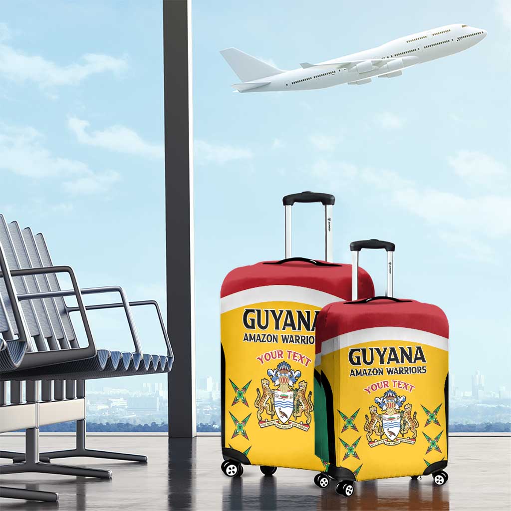 Guyana Cricket Custom Luggage Cover Go Amazon Warriors Go - African Pride