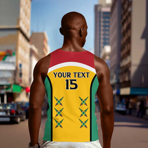 Guyana Cricket Custom Men Tank Top Go Amazon Warriors Go - African Pride