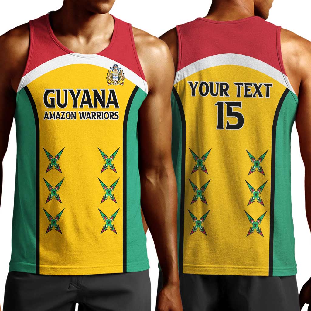 Guyana Cricket Custom Men Tank Top Go Amazon Warriors Go - African Pride