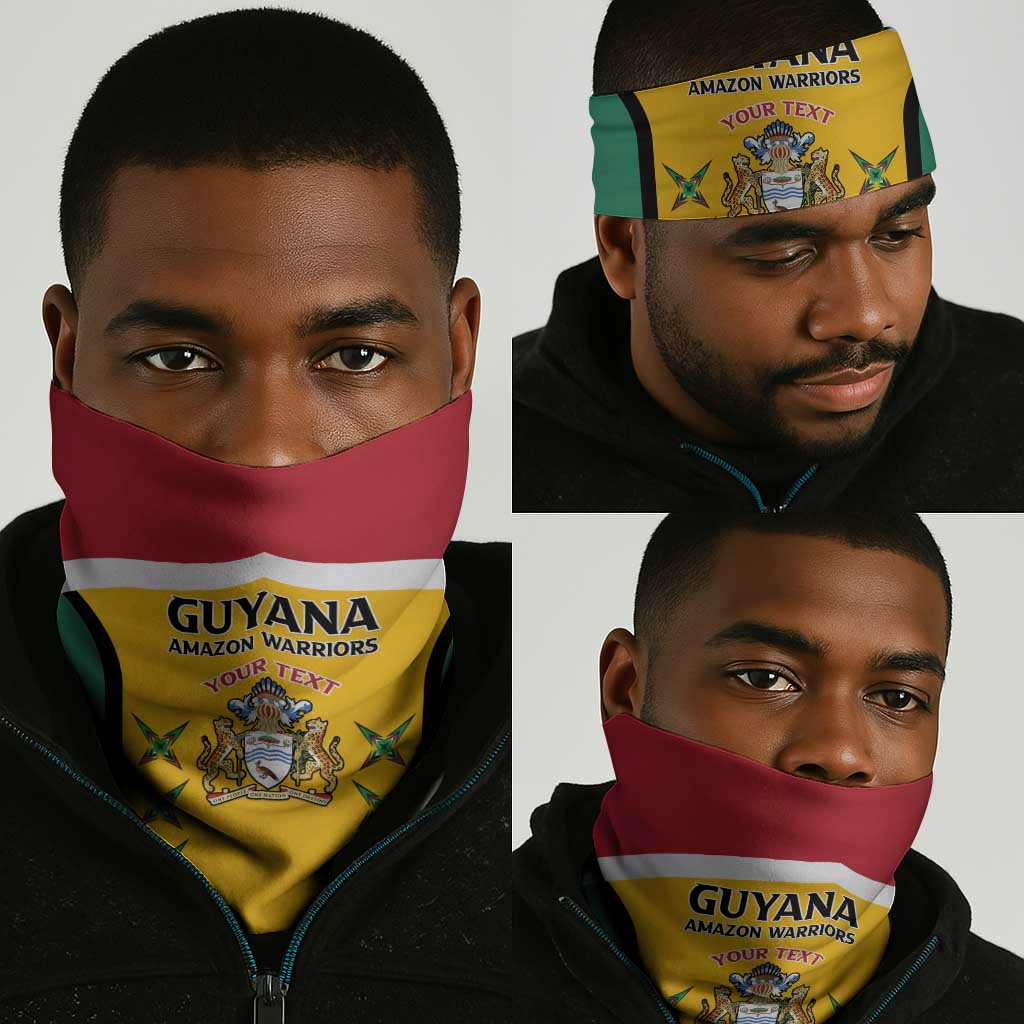 Guyana Cricket Neck Gaiter Go Amazon Warriors Go - African Pride