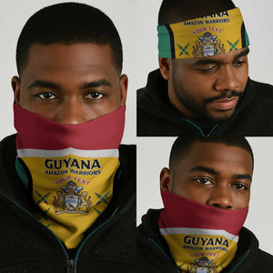 Guyana Cricket Neck Gaiter Go Amazon Warriors Go - African Pride