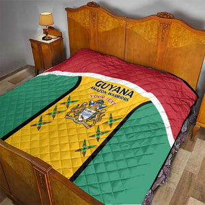 Guyana Cricket Custom Quilt Go Amazon Warriors Go - African Pride