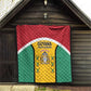 Guyana Cricket Custom Quilt Go Amazon Warriors Go - African Pride