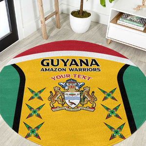 Guyana Cricket Custom Round Carpet Go Amazon Warriors Go - African Pride