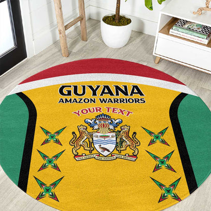 Guyana Cricket Custom Round Carpet Go Amazon Warriors Go - African Pride