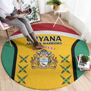 Guyana Cricket Custom Round Carpet Go Amazon Warriors Go - African Pride