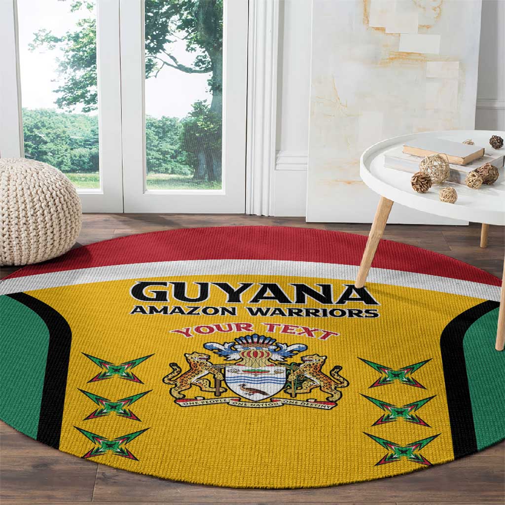 Guyana Cricket Custom Round Carpet Go Amazon Warriors Go - African Pride