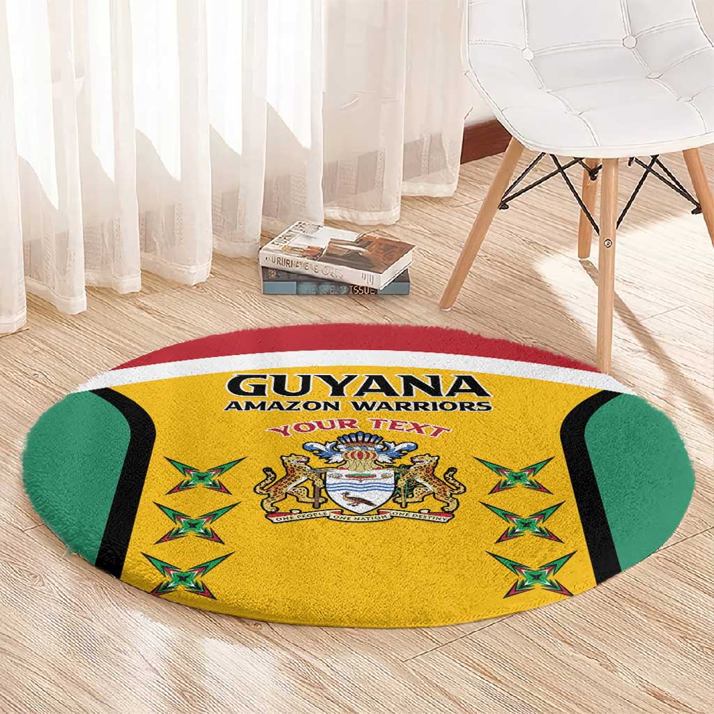 Guyana Cricket Custom Round Carpet Go Amazon Warriors Go - African Pride