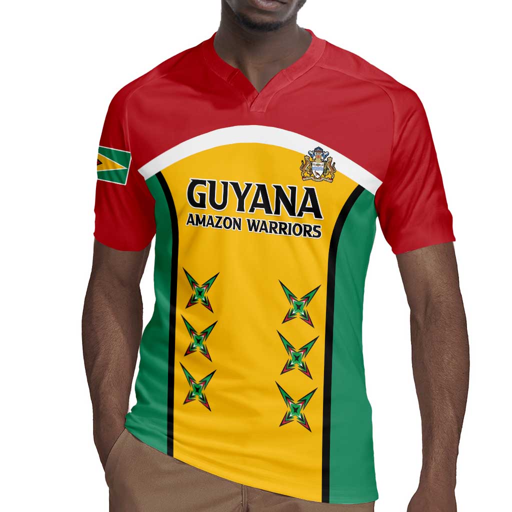 Guyana Cricket Custom Rugby Jersey Go Amazon Warriors Go - African Pride