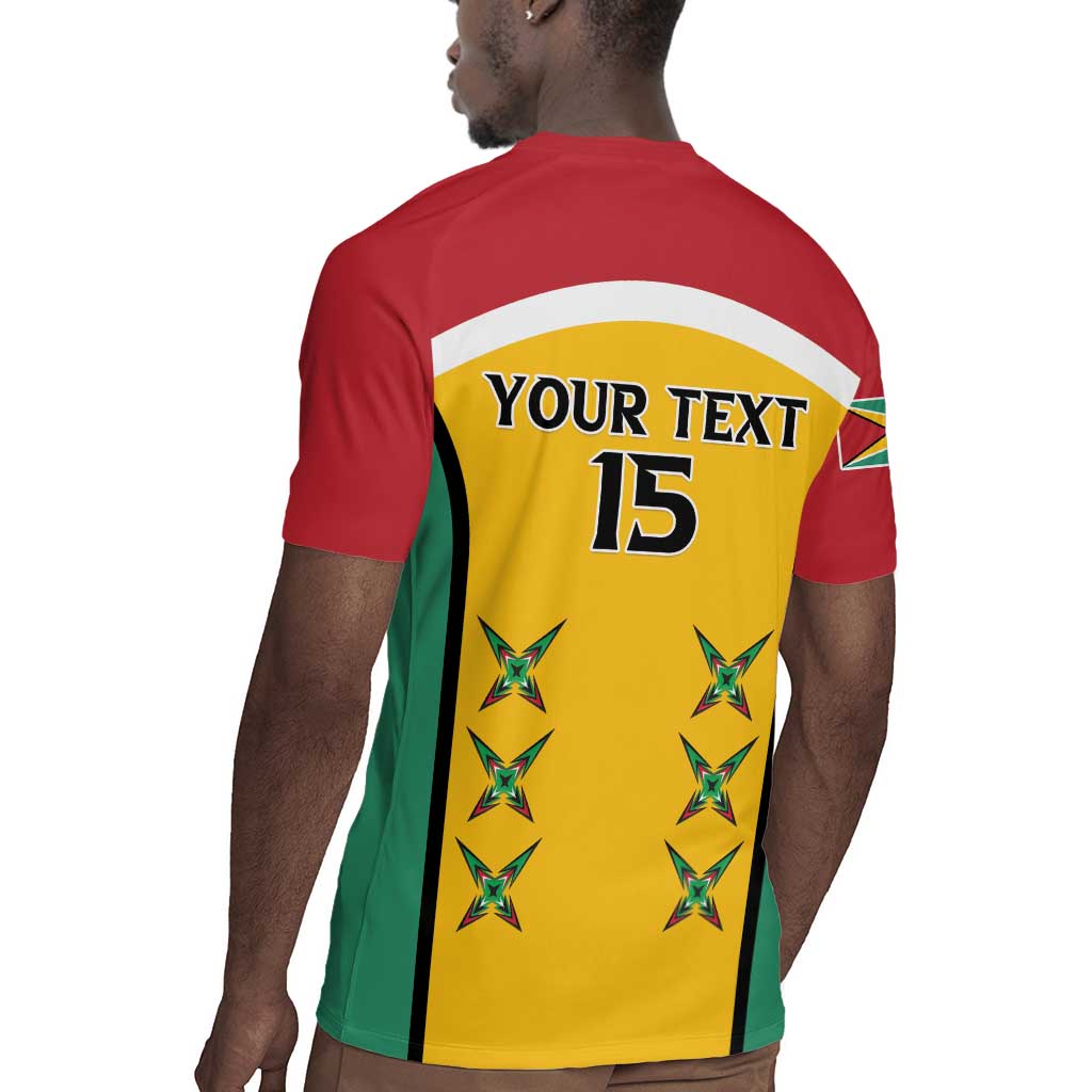 Guyana Cricket Custom Rugby Jersey Go Amazon Warriors Go - African Pride