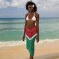 Guyana Cricket Custom Sarong Go Amazon Warriors Go - African Pride