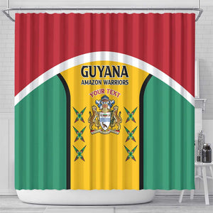 Guyana Cricket Custom Shower Curtain Go Amazon Warriors Go - African Pride