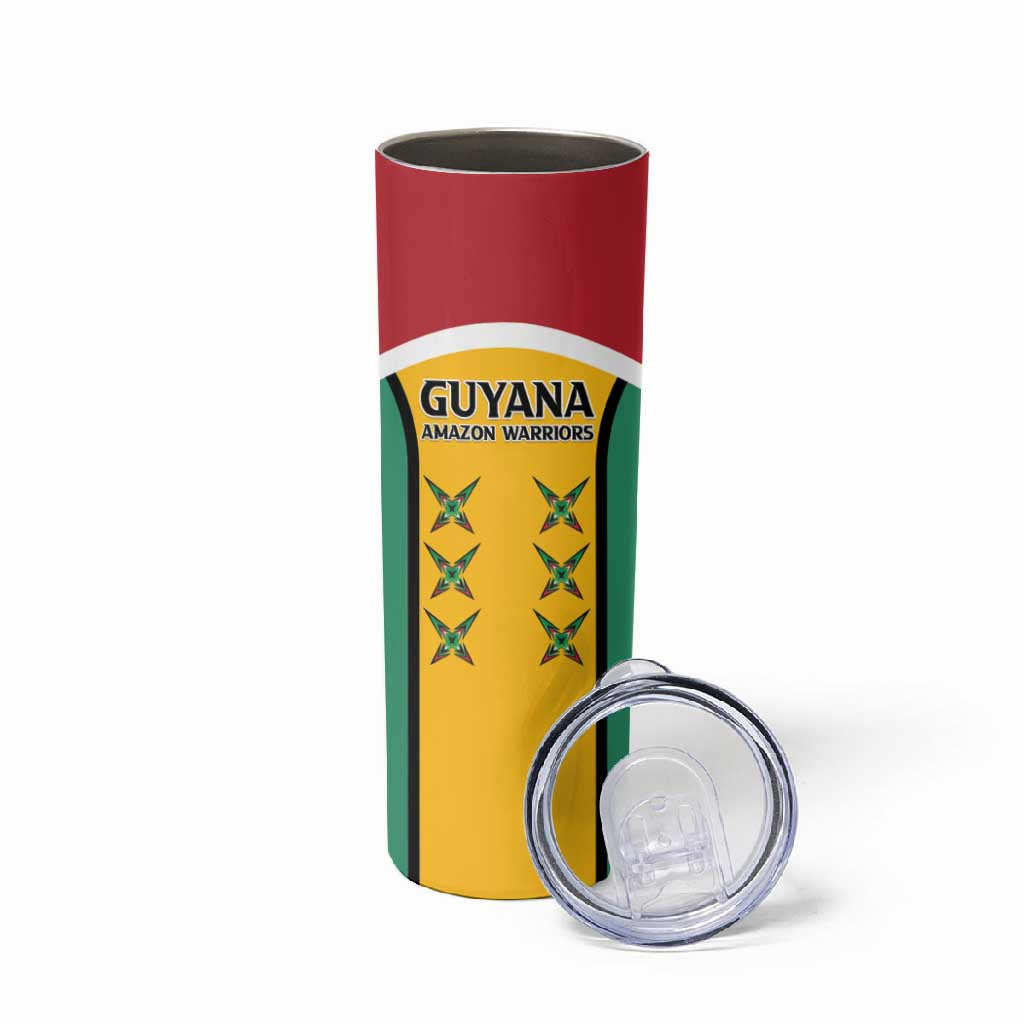 Guyana Cricket Custom Skinny Tumbler Go Amazon Warriors Go - African Pride