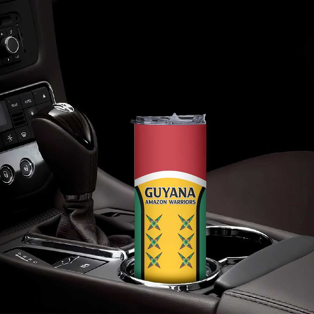 Guyana Cricket Custom Skinny Tumbler Go Amazon Warriors Go - African Pride
