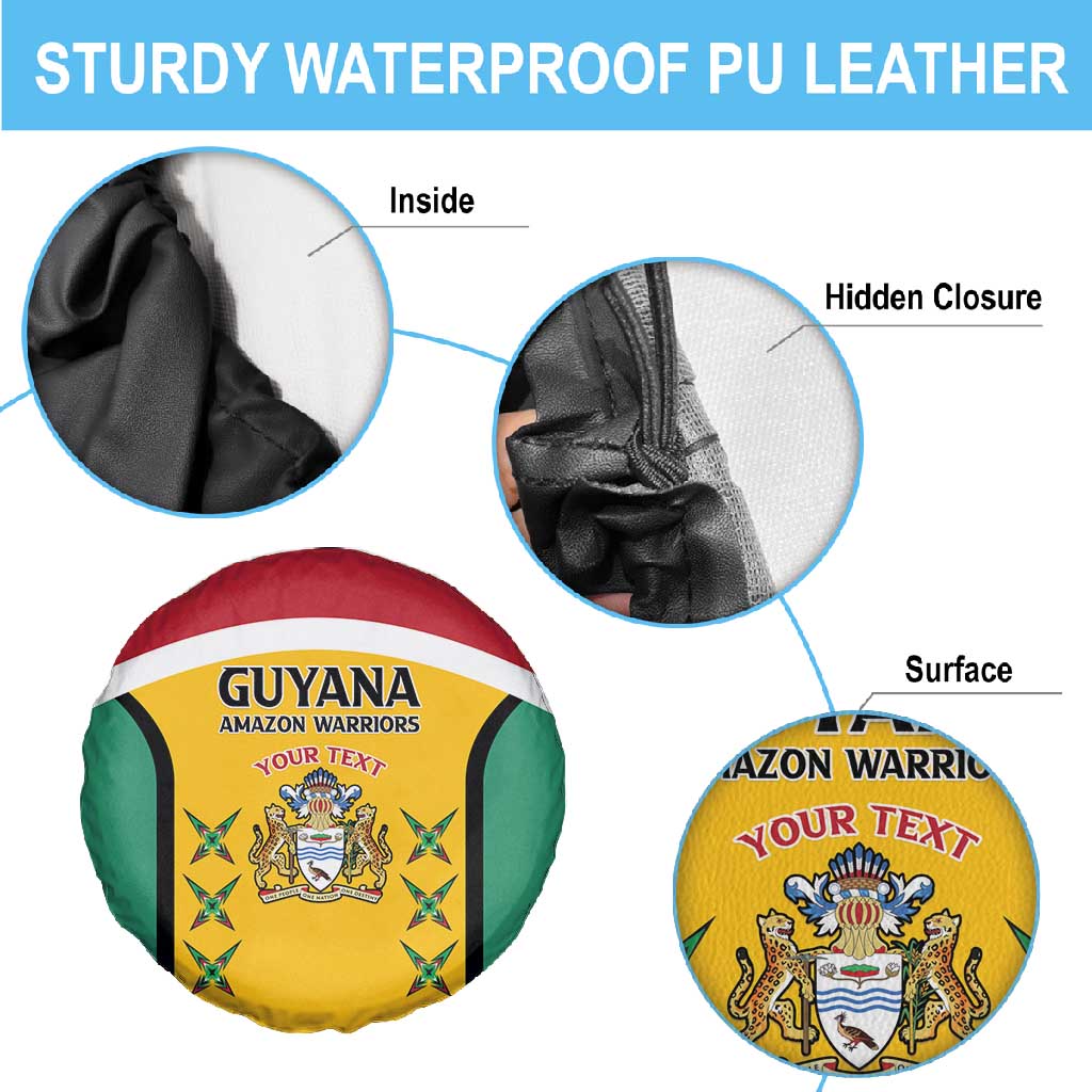 Guyana Cricket Custom Spare Tire Cover Go Amazon Warriors Go - African Pride
