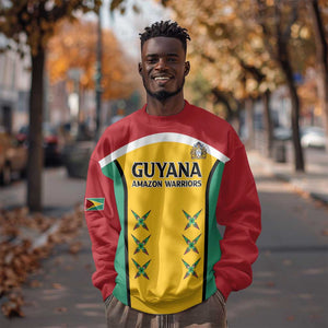 Guyana Cricket Custom Sweatshirt Go Amazon Warriors Go - African Pride