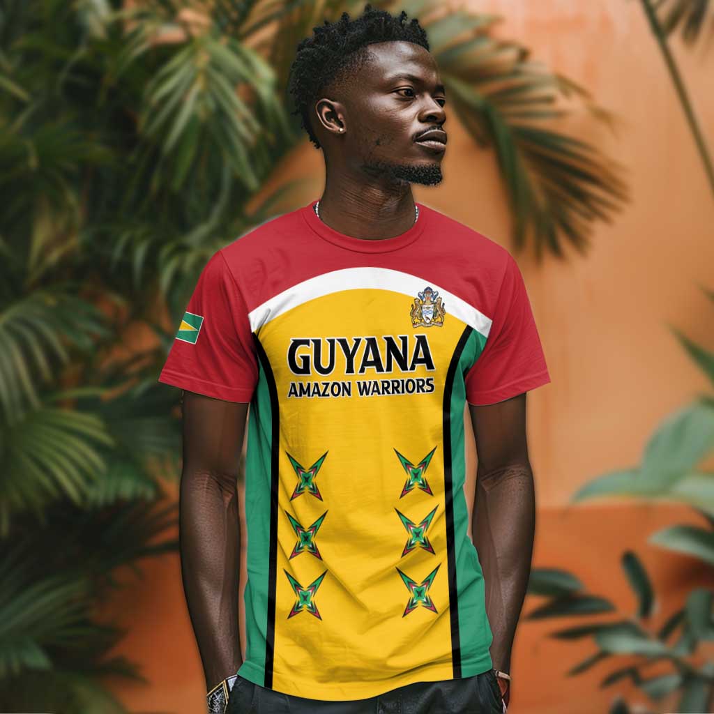 Guyana Cricket Custom T shirt Go Amazon Warriors Go - African Pride