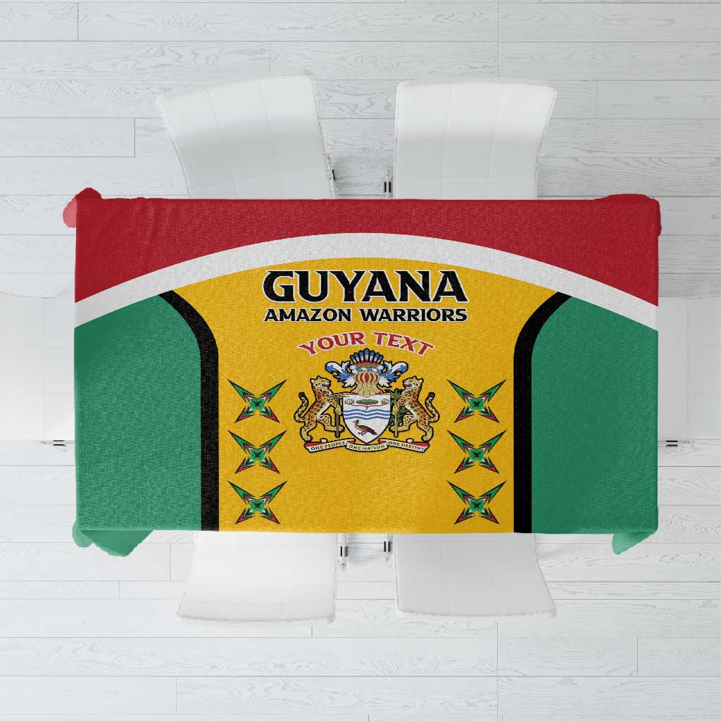 Guyana Cricket Custom Tablecloth Go Amazon Warriors Go - African Pride