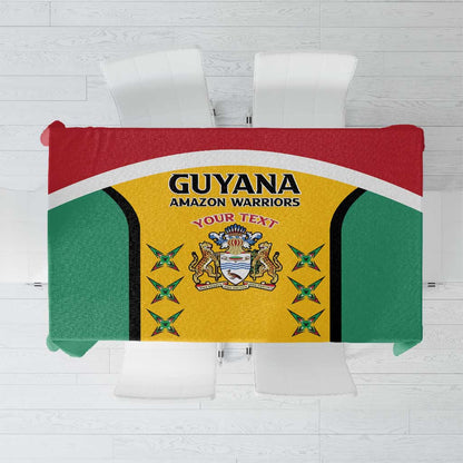 Guyana Cricket Custom Tablecloth Go Amazon Warriors Go - African Pride