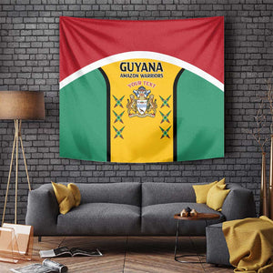 Guyana Cricket Custom Tapestry Go Amazon Warriors Go - African Pride