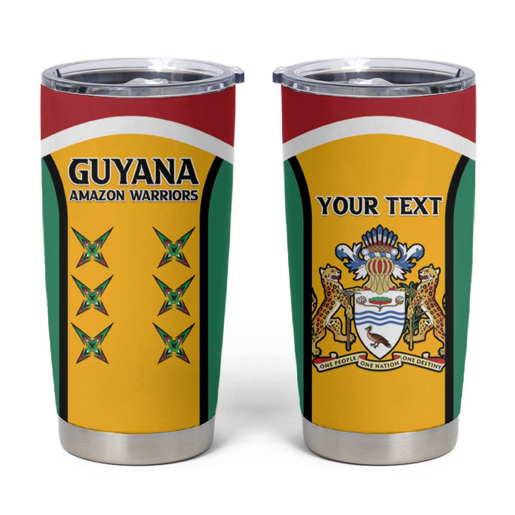 Guyana Cricket Custom Tumbler Cup Go Amazon Warriors Go - African Pride