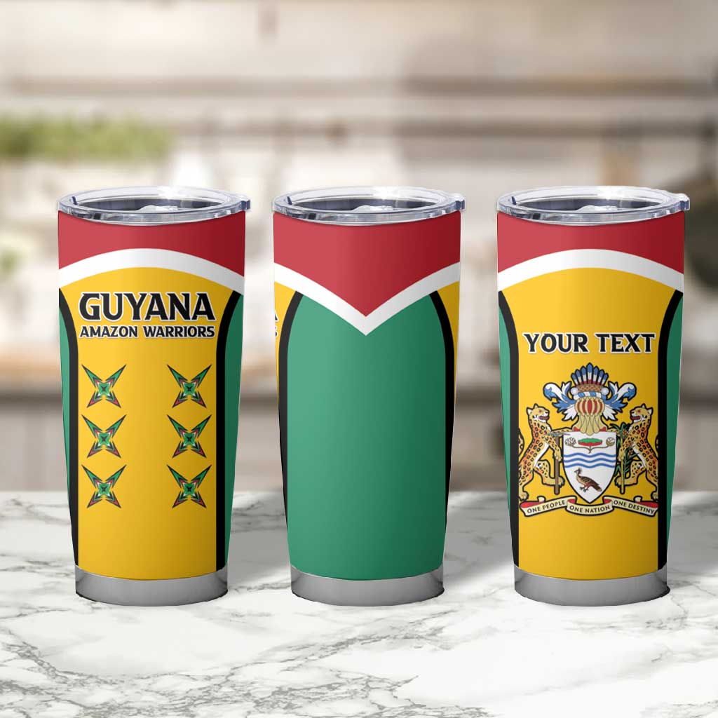 Guyana Cricket Custom Tumbler Cup Go Amazon Warriors Go - African Pride