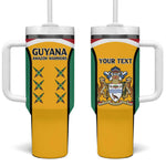 Guyana Cricket Custom Tumbler With Handle Go Amazon Warriors Go - African Pride