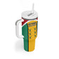 Guyana Cricket Custom Tumbler With Handle Go Amazon Warriors Go - African Pride