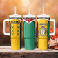 Guyana Cricket Custom Tumbler With Handle Go Amazon Warriors Go - African Pride