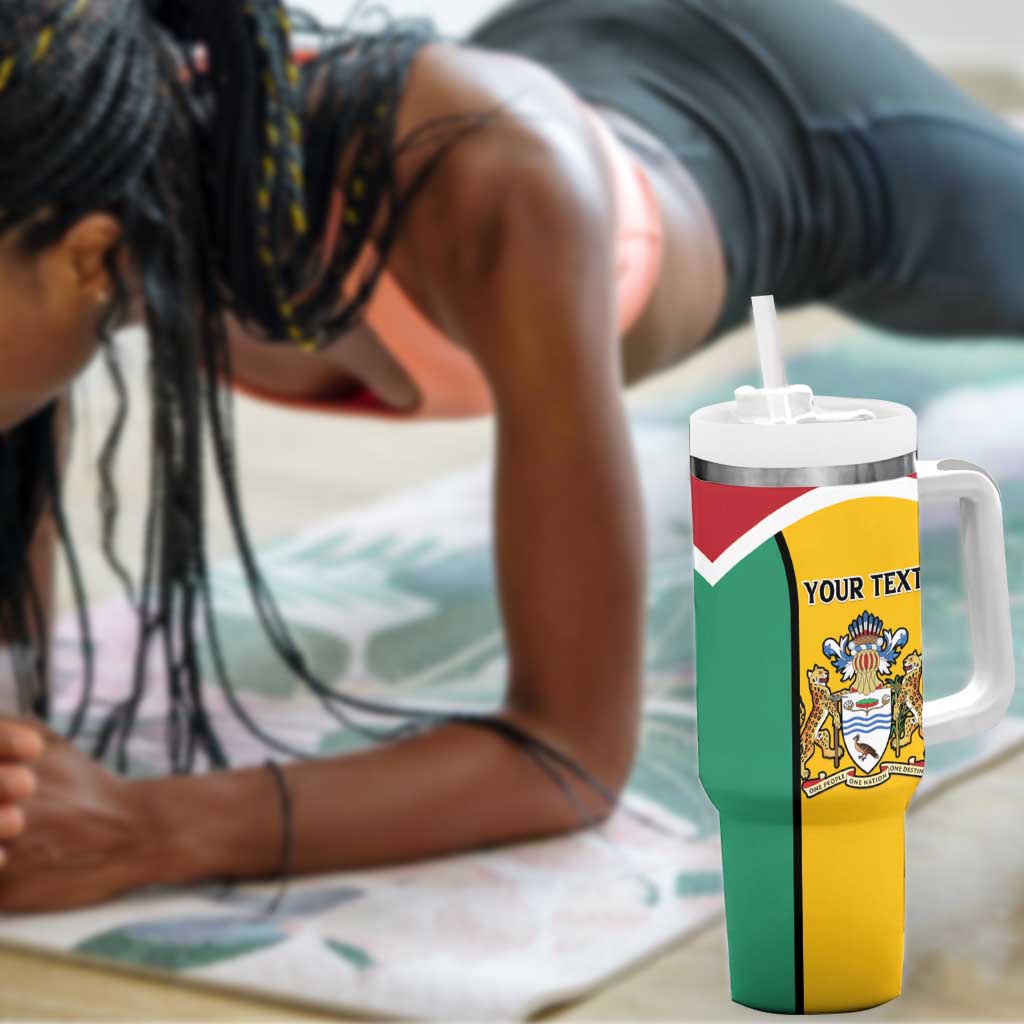 Guyana Cricket Custom Tumbler With Handle Go Amazon Warriors Go - African Pride