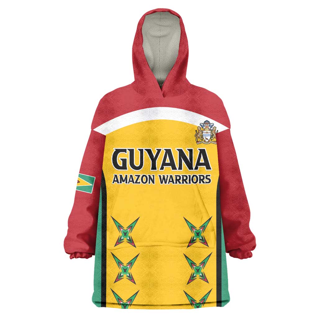 Guyana Cricket Custom Wearable Blanket Hoodie Go Amazon Warriors Go - African Pride