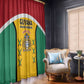 Guyana Cricket Custom Window Curtain Go Amazon Warriors Go - African Pride