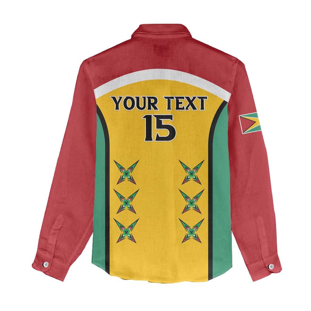 Guyana Cricket Custom Women Casual Shirt Go Amazon Warriors Go - African Pride