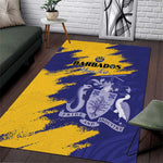Barbados Royals Cricket Custom Area Rug Coat Of Arms Flag Style - African Pride