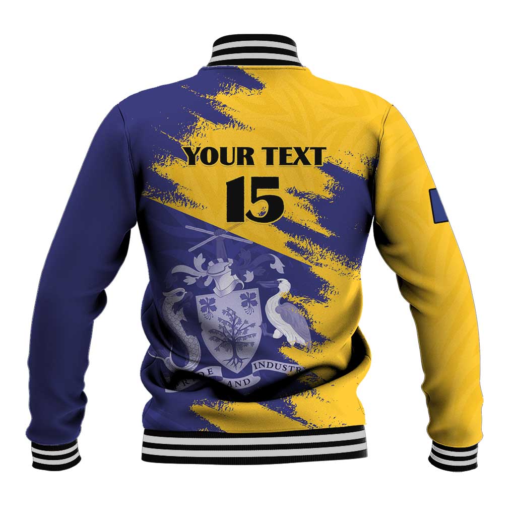 Barbados Royals Cricket Custom Baseball Jacket Coat Of Arms Flag Style - African Pride