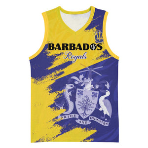Barbados Royals Cricket Basketball Jersey Coat Of Arms Flag Style - African Pride