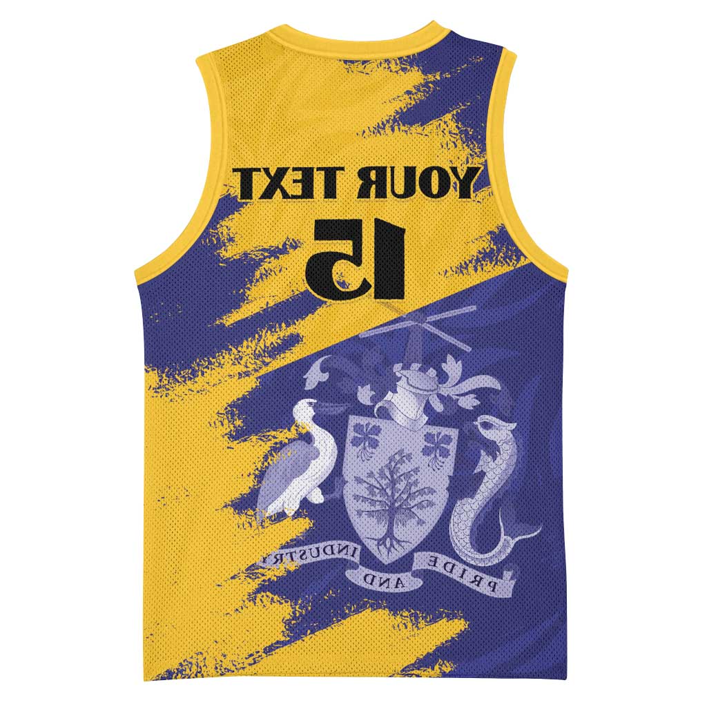 Barbados Royals Cricket Basketball Jersey Coat Of Arms Flag Style - African Pride