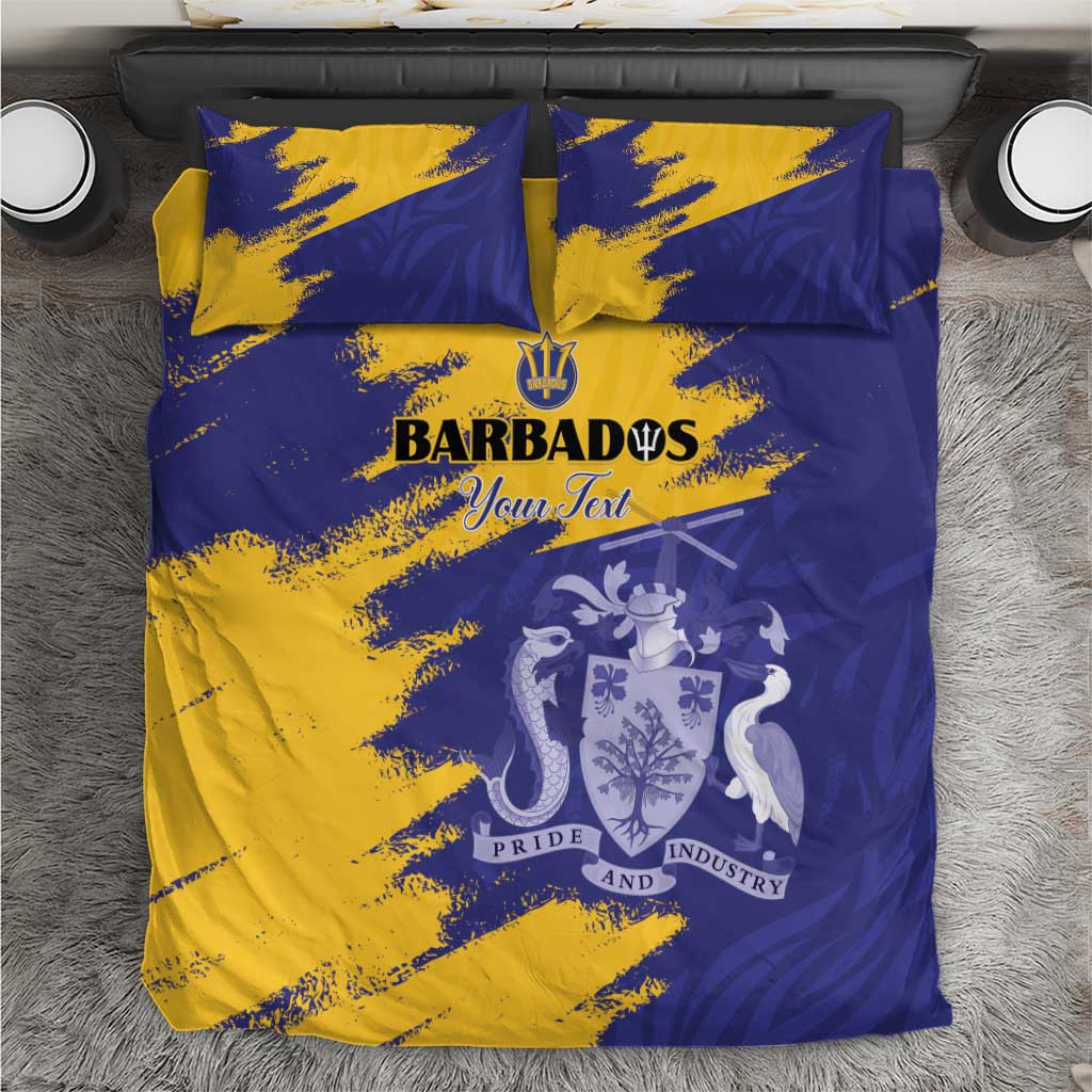 Barbados Royals Cricket Custom Bedding Set Coat Of Arms Flag Style - African Pride