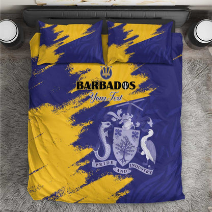 Barbados Royals Cricket Custom Bedding Set Coat Of Arms Flag Style - African Pride