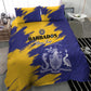 Barbados Royals Cricket Custom Bedding Set Coat Of Arms Flag Style - African Pride