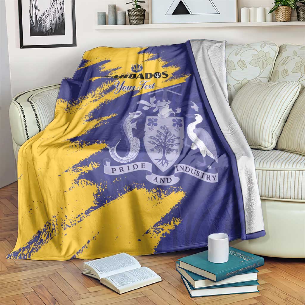 Barbados Royals Cricket Custom Blanket Coat Of Arms Flag Style - African Pride