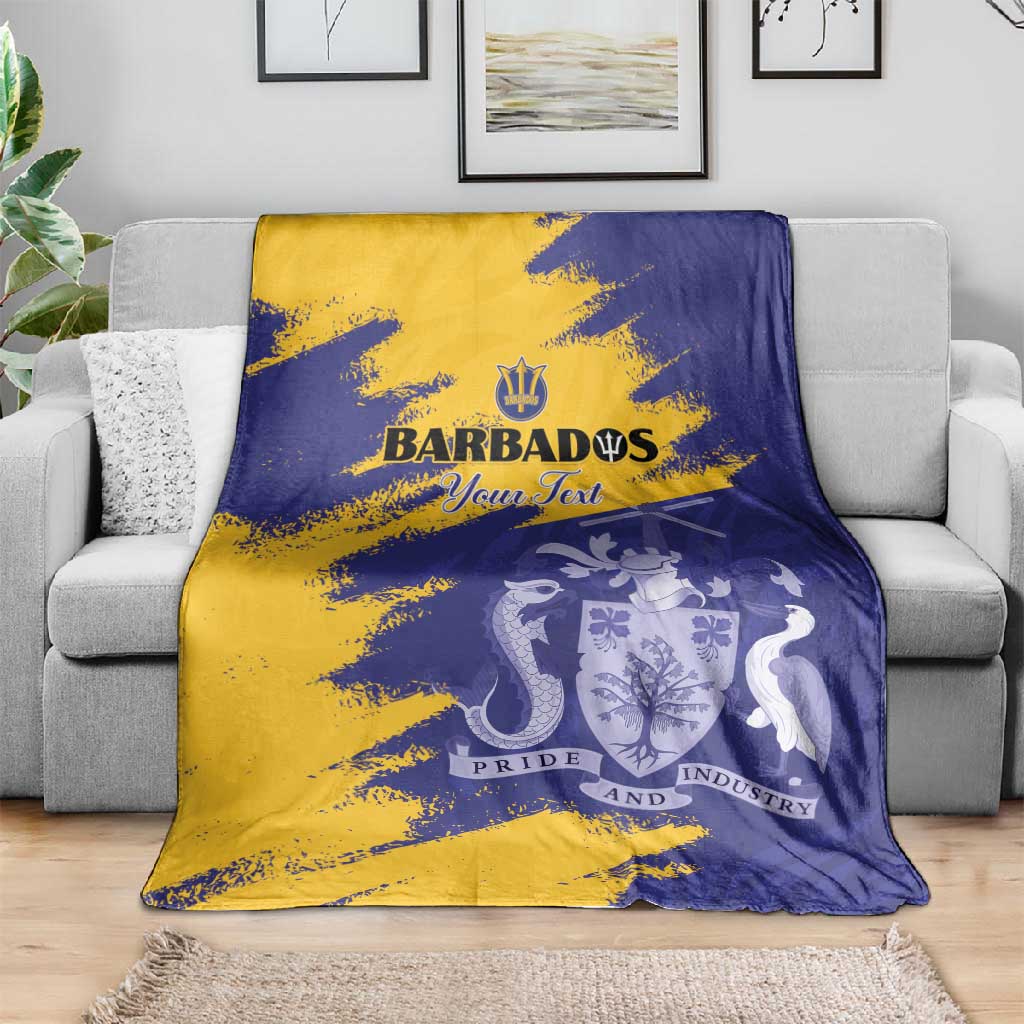 Barbados Royals Cricket Custom Blanket Coat Of Arms Flag Style - African Pride