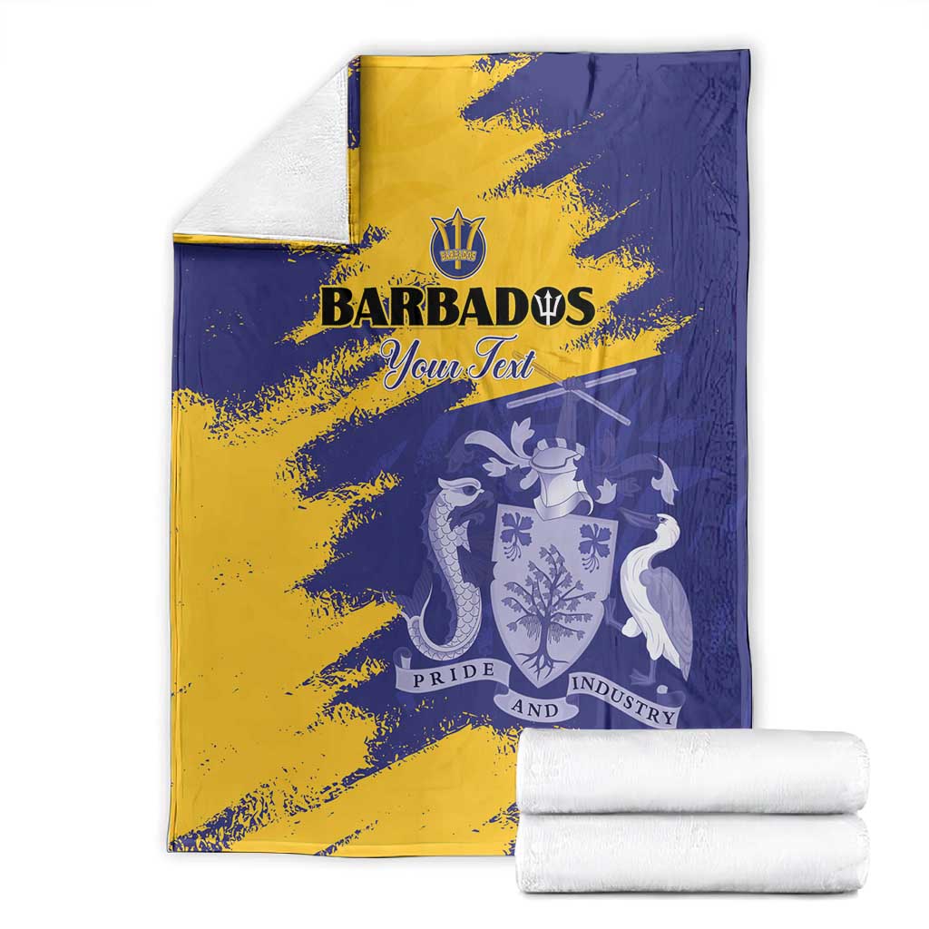 Barbados Royals Cricket Custom Blanket Coat Of Arms Flag Style - African Pride