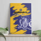 Barbados Royals Cricket Custom Canvas Wall Art Coat Of Arms Flag Style - African Pride