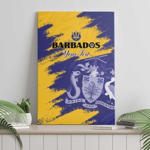 Barbados Royals Cricket Custom Canvas Wall Art Coat Of Arms Flag Style - African Pride