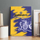 Barbados Royals Cricket Custom Canvas Wall Art Coat Of Arms Flag Style - African Pride